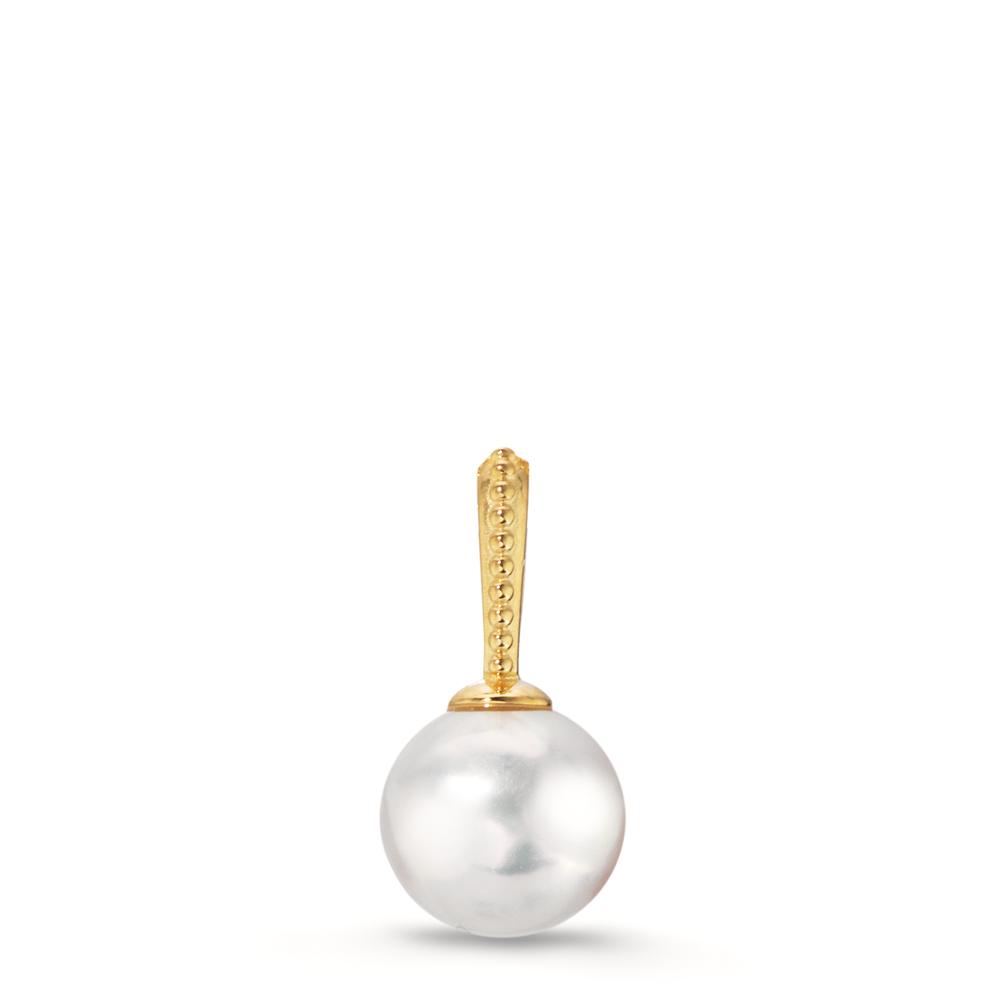 Pendentif Or jaune 9K perle d'eau douce, 6.5 mm-610057