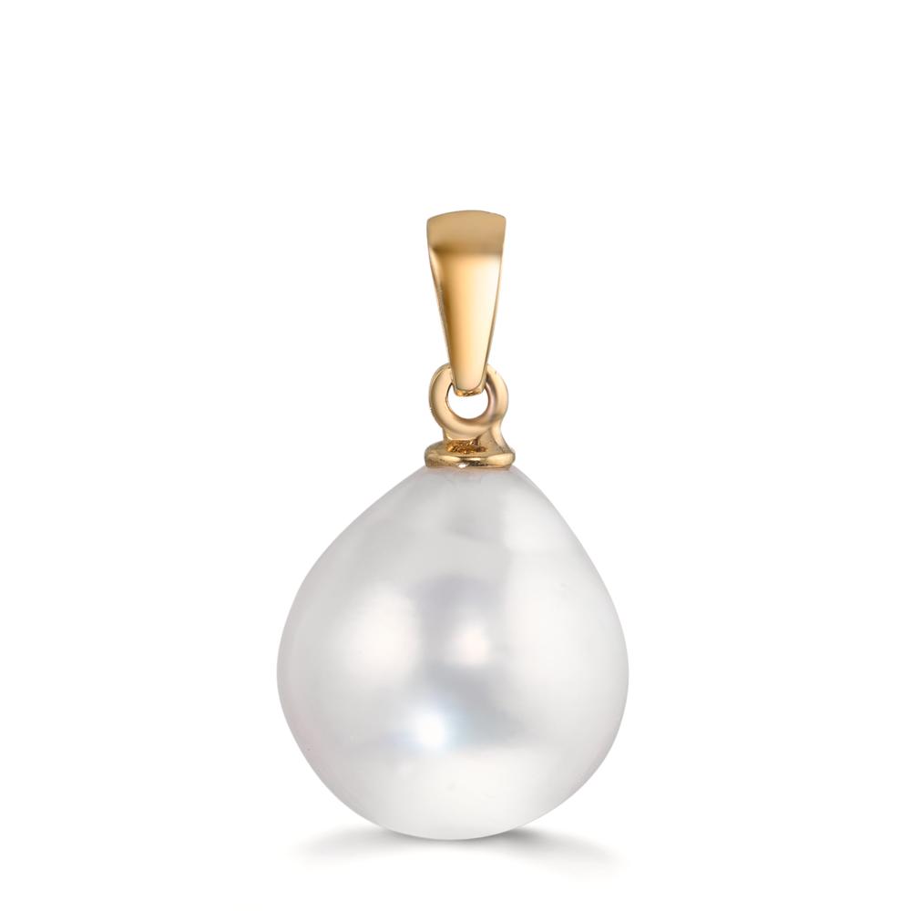 Pendentif Or jaune 9K perle d'eau douce 11-12 mm-610058