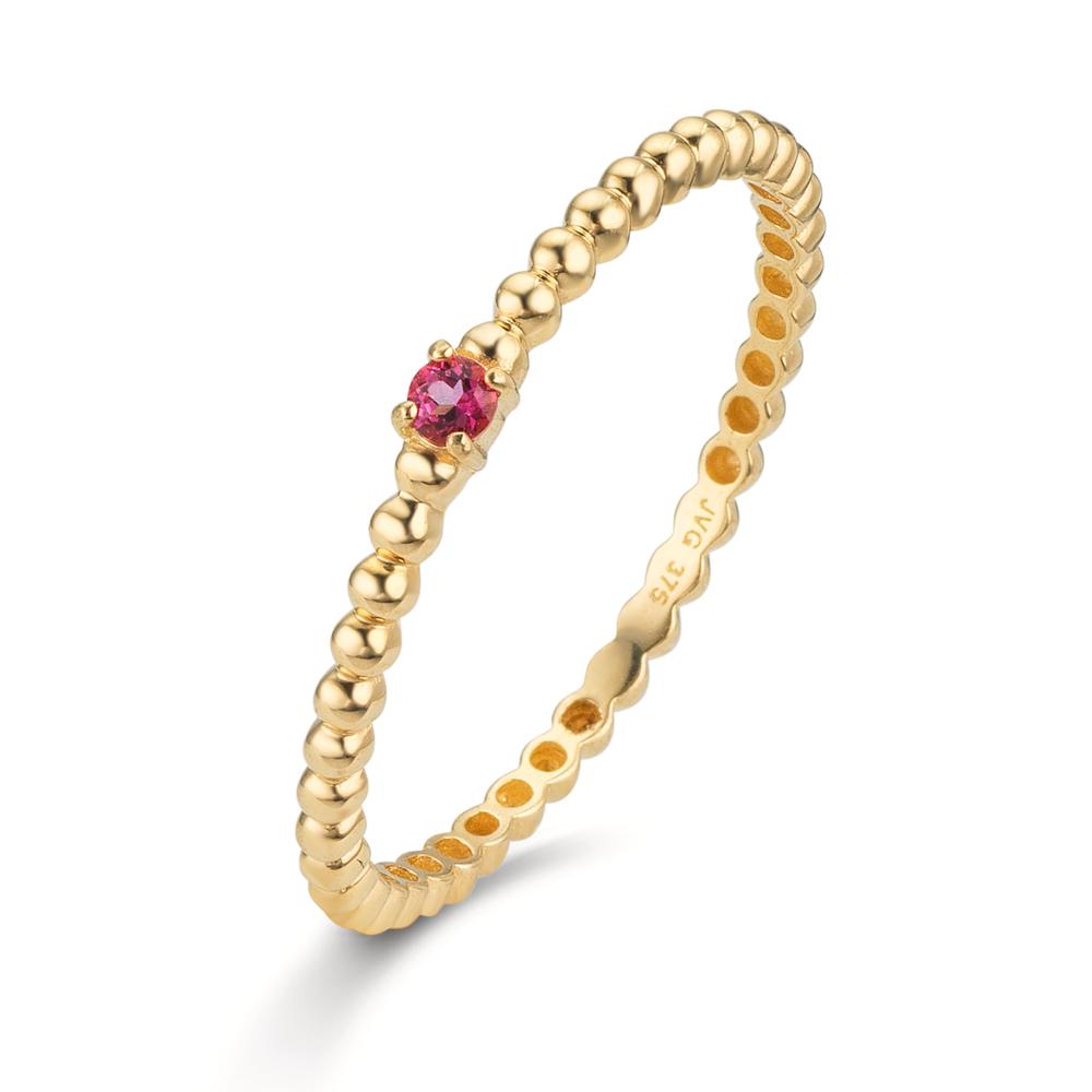 Bague Or jaune 9K Topaze rose-610079