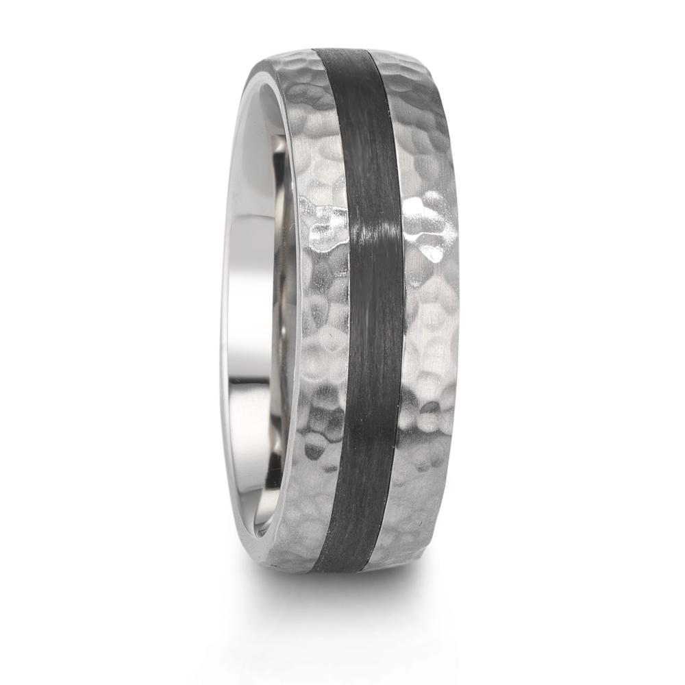 Partnerring Edelstahl, Carbon-610165