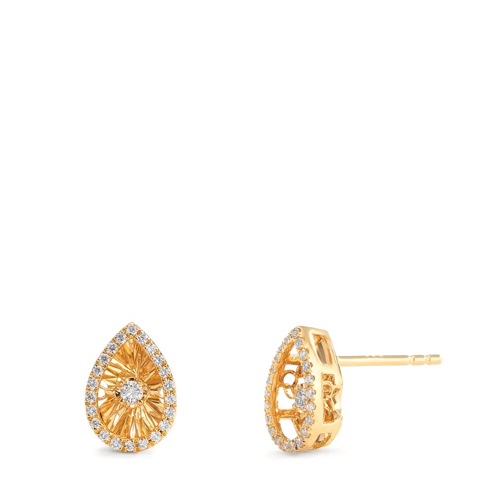 Clous d'oreilles Or jaune 18K Diamant 0.198 ct, w-si-610192