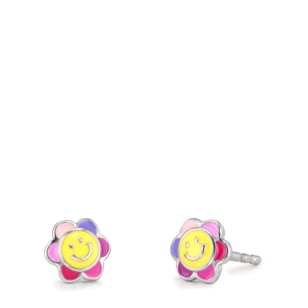 Clous d'oreilles Argent Rhodié Ø6 mm-610340