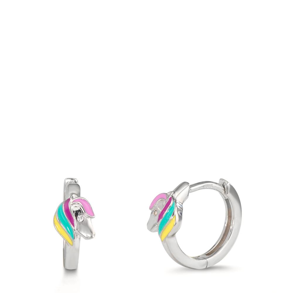 Créoles à charnières Argent Rhodié Cheval-610366