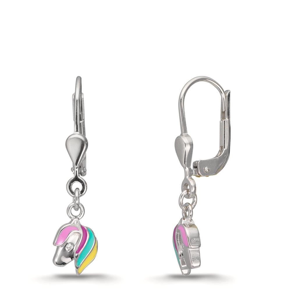 Pendant d'oreilles Argent Rhodié Cheval-610368