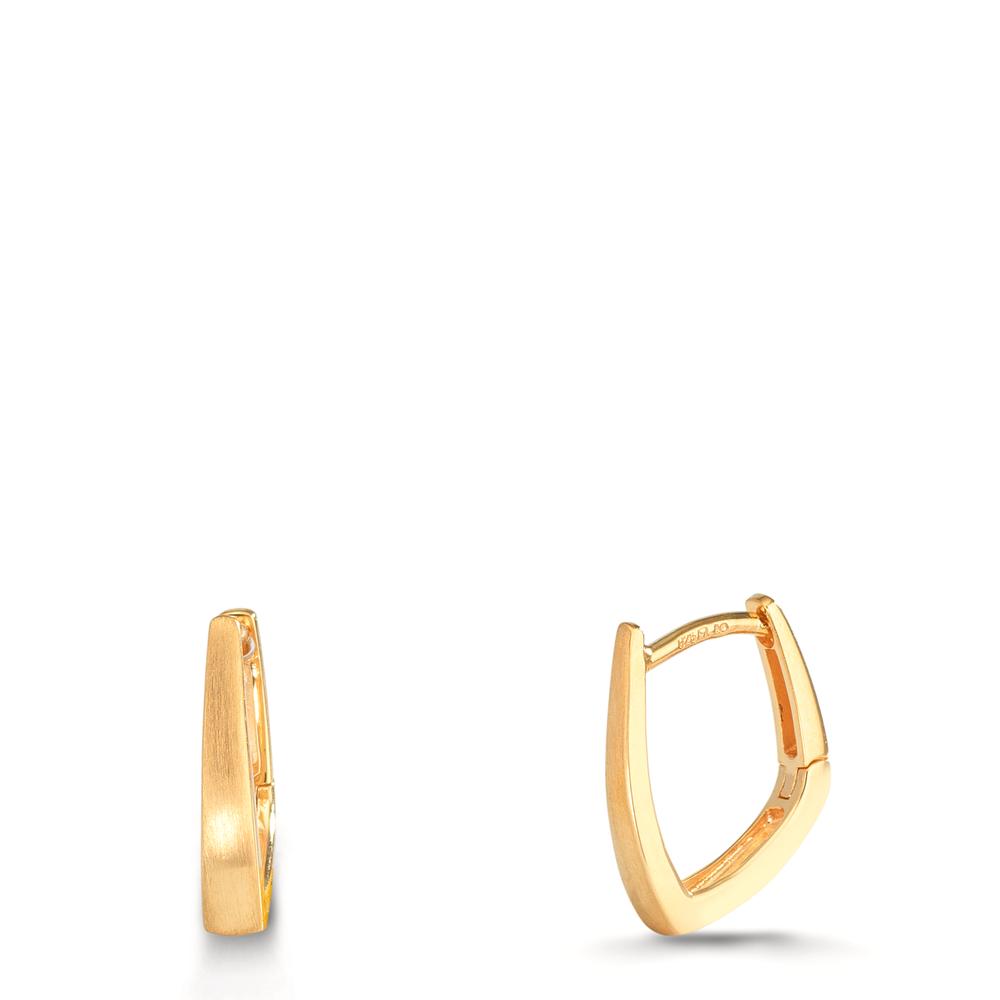 Créoles à charnières Argent jaune Plaqué or-610377