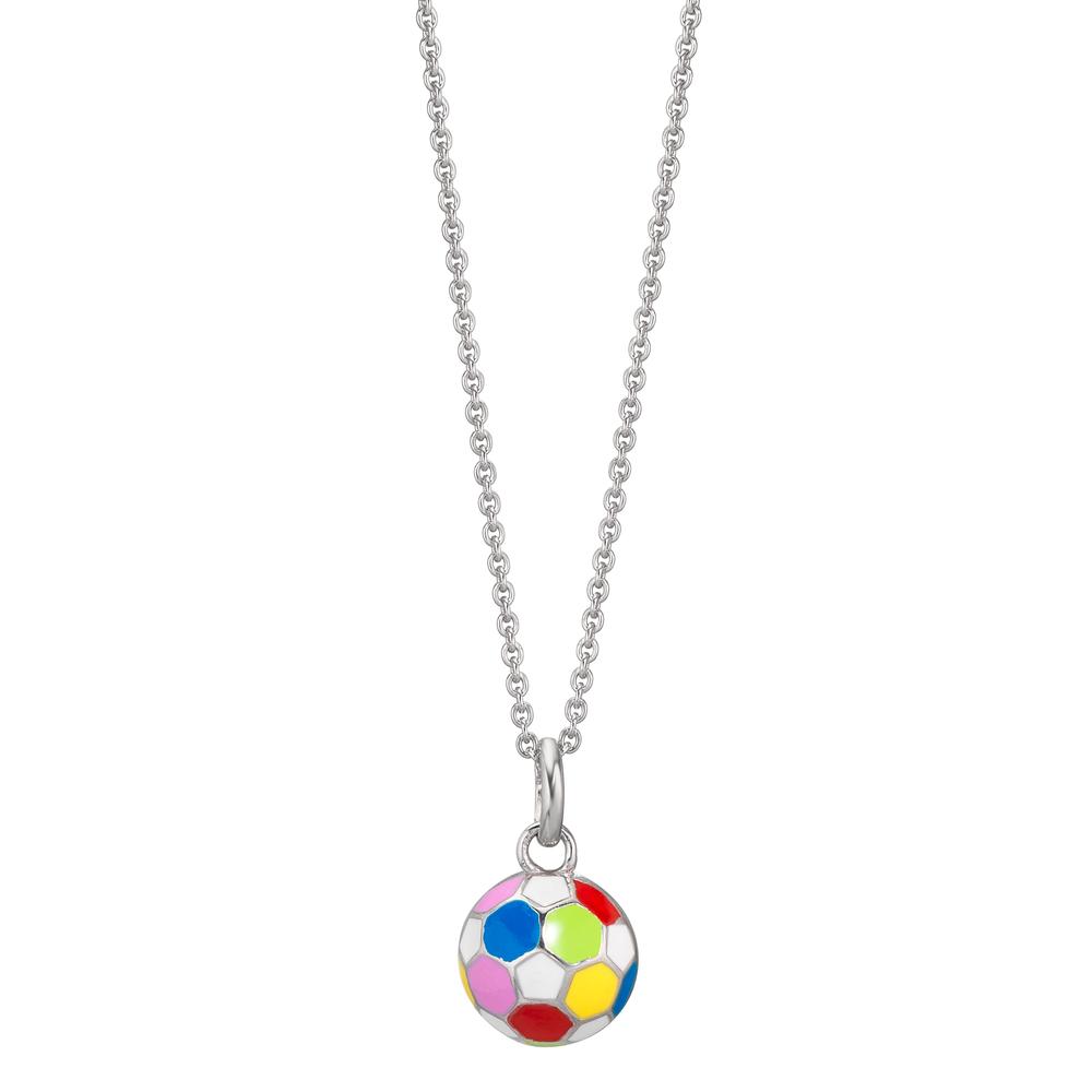 Chaînette avec pendentif Argent Rhodié Football 36-38 cm-610422