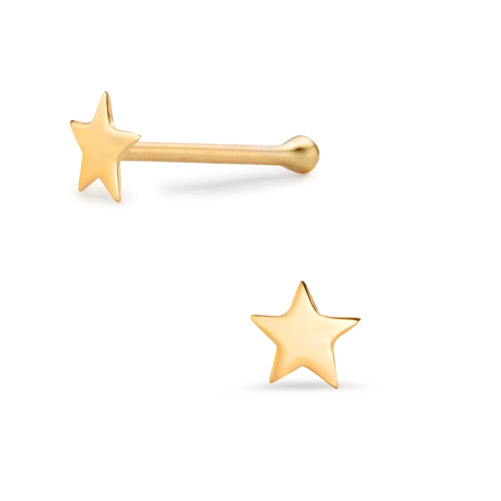 Clous de nez Or jaune 14K Étoile Ø3 mm-610558
