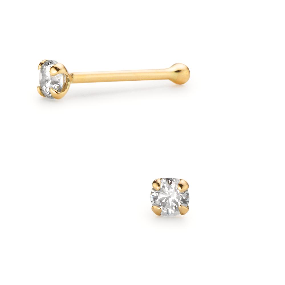 Clous de nez Or jaune 14K Ø2 mm-610559