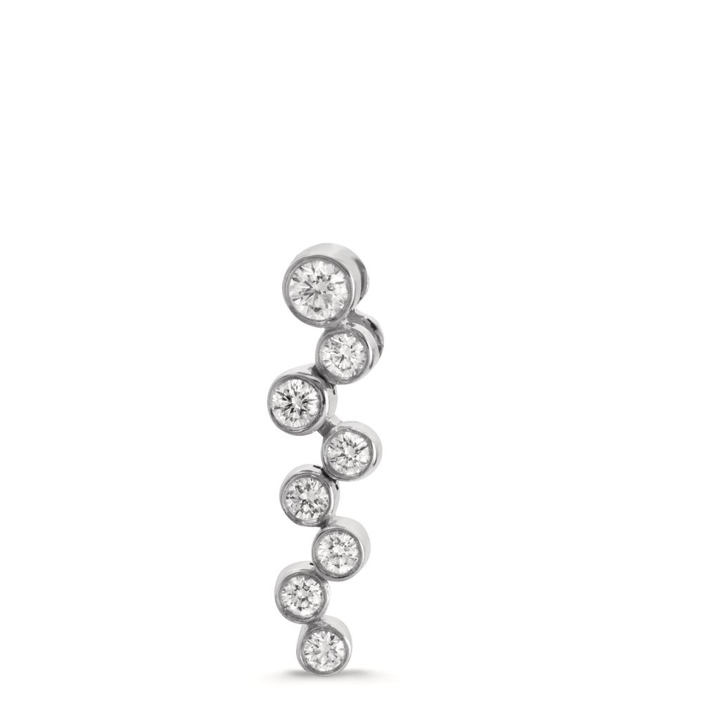Pendentif Or blanc 18K Diamant 0.20 ct, 8 Pierres, w-si-610620