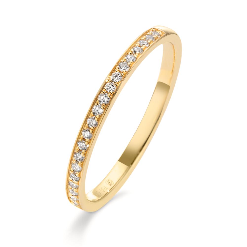 Bague d'éternité Or jaune 18K Diamant 0.14 ct, 24 Pierres, w-si-610751