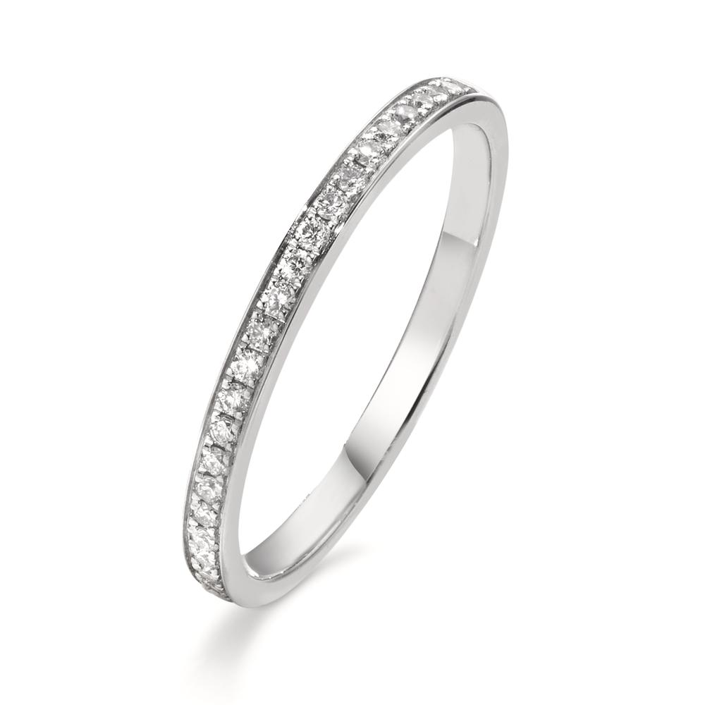 Bague d'éternité Platine 950 Diamant 0.14 ct, 24 Pierres, w-si-610753