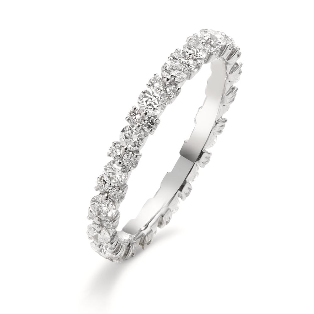 Bague d'éternité Or blanc 18K Diamant 0.95 ct, w-si-610768