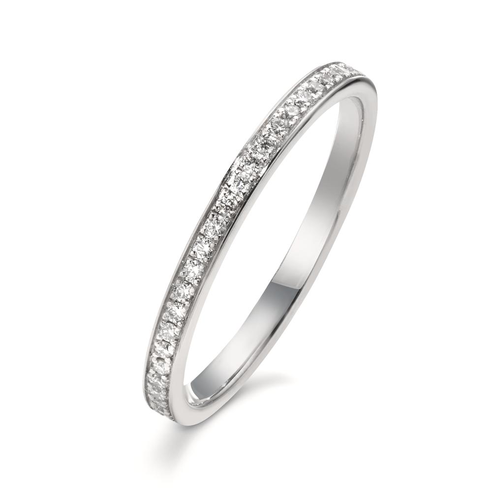 Bague d'éternité Platine 950 Diamant 0.28 ct, w-si-610770