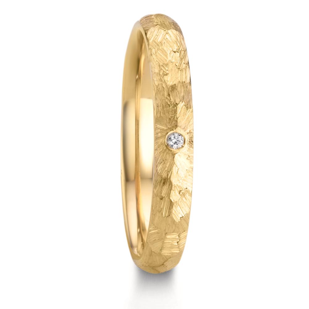 Partnerring 750/18 K Gelbgold Diamant 0.014 ct, w-si-610796