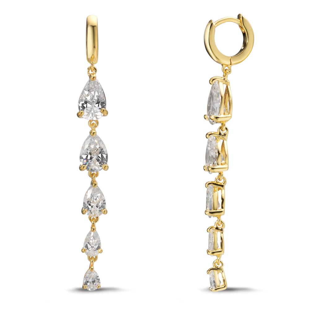 Pendant d'oreilles Argent jaune plaqué or 1 micron-611601
