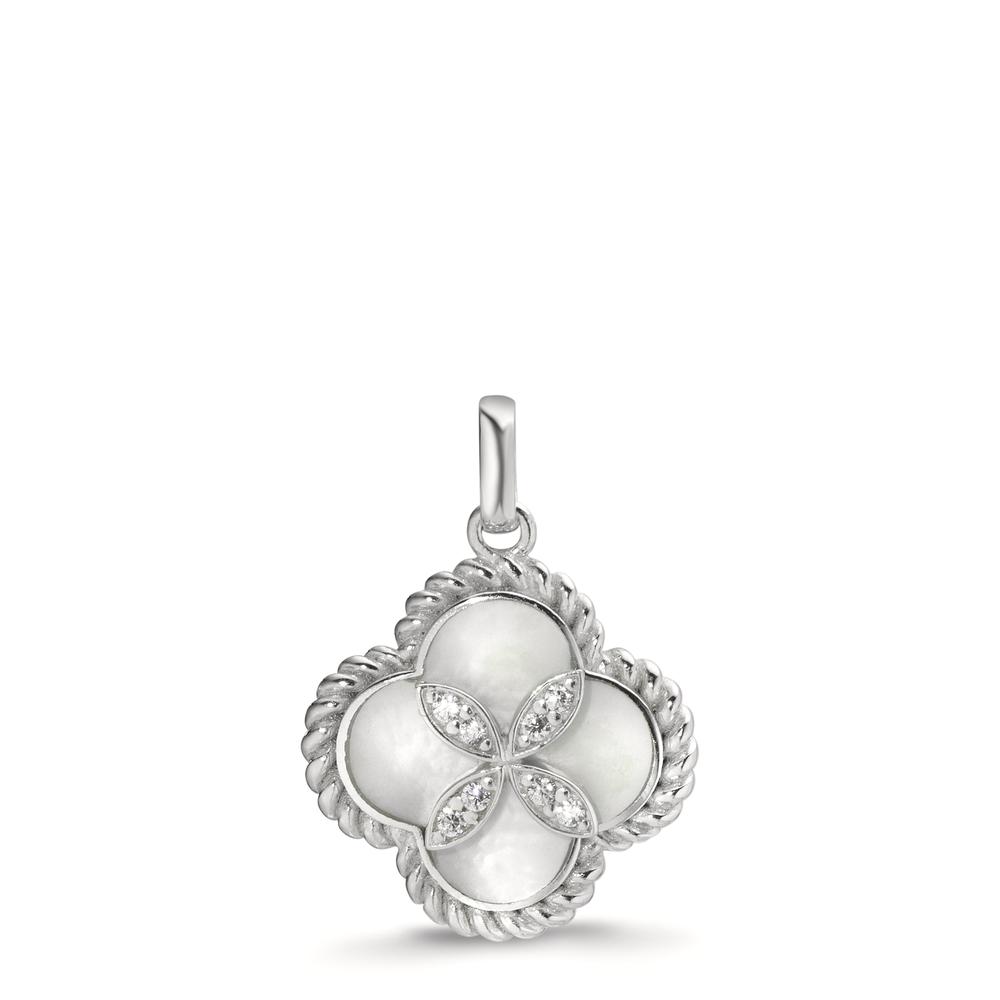 Pendentif Argent Rhodié nacre Ø16.5 mm-611604
