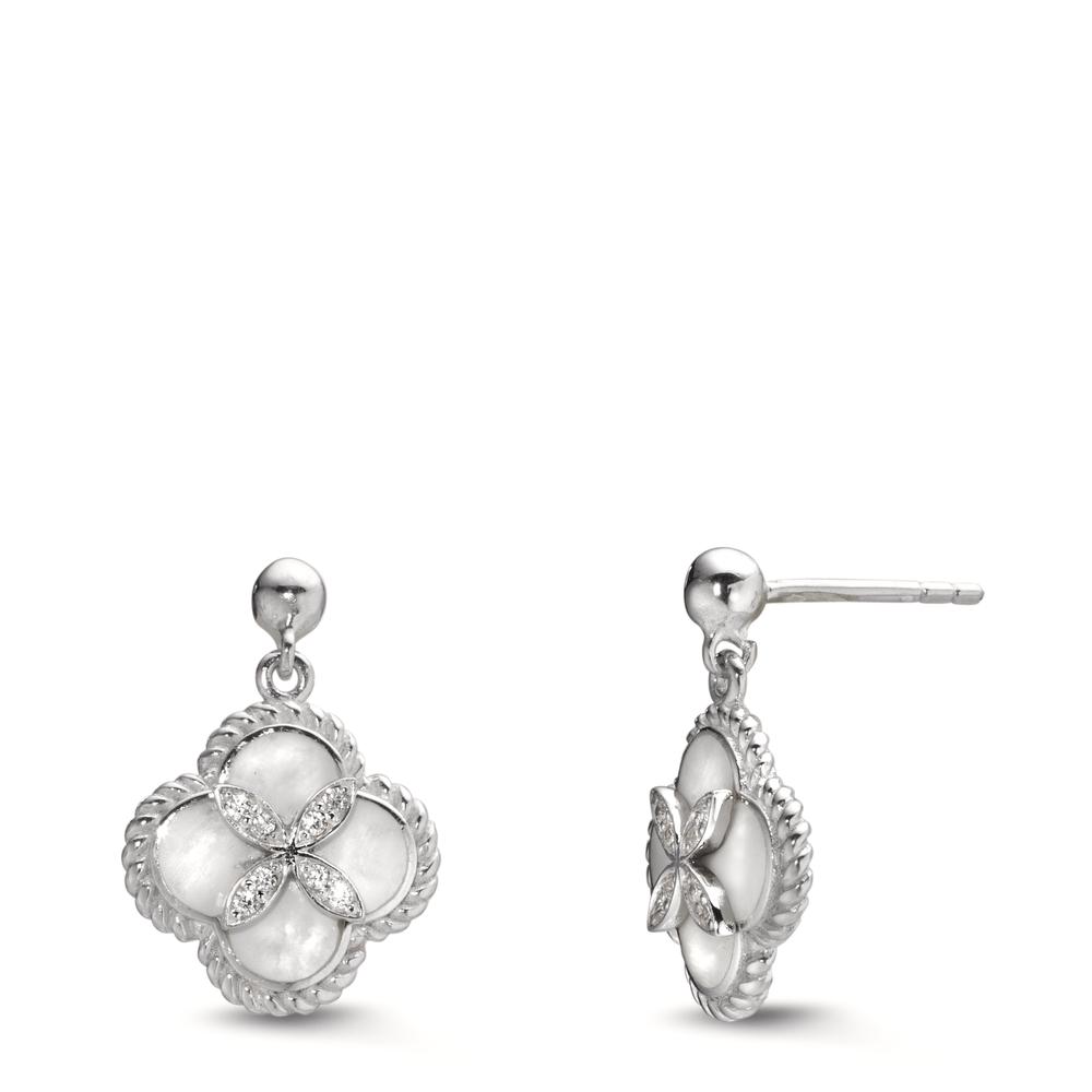 Pendant d'oreilles Argent Rhodié nacre-611605