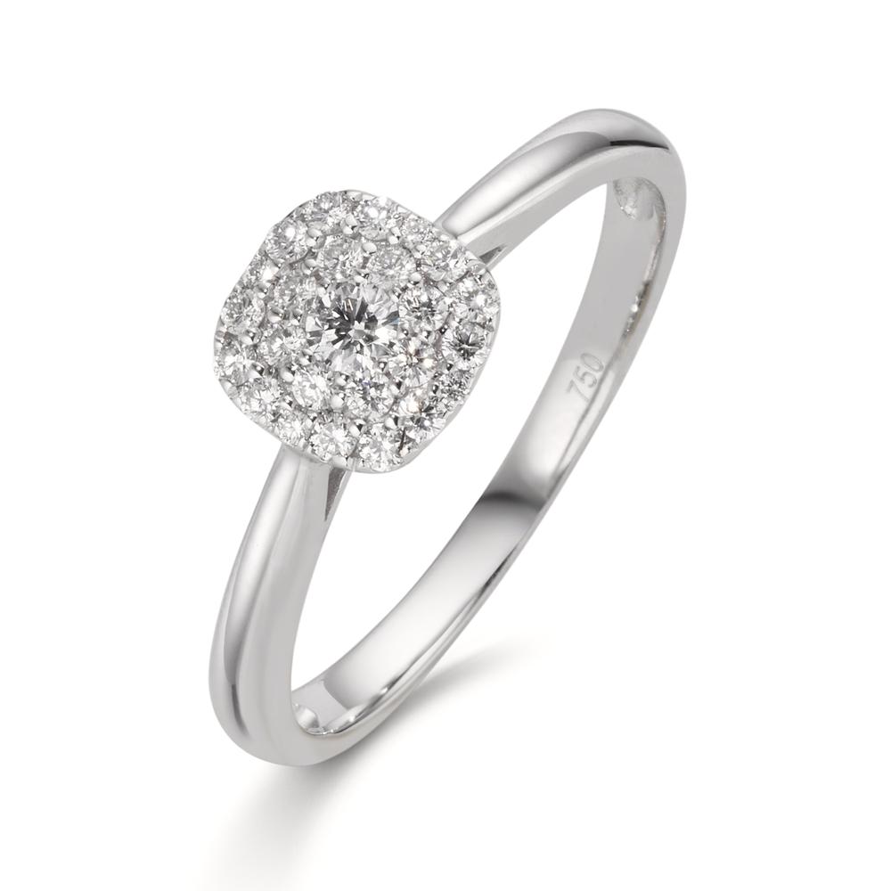 Bague Or blanc 18K Diamant 0.23 ct, 25 Pierres, w-si-611902