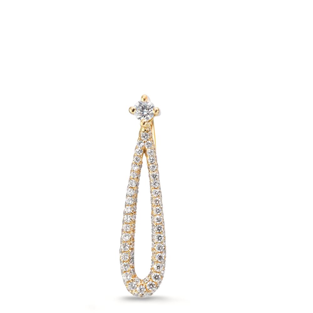 Pendentif Or jaune 18K Diamant 0.28 ct, w-si-612211