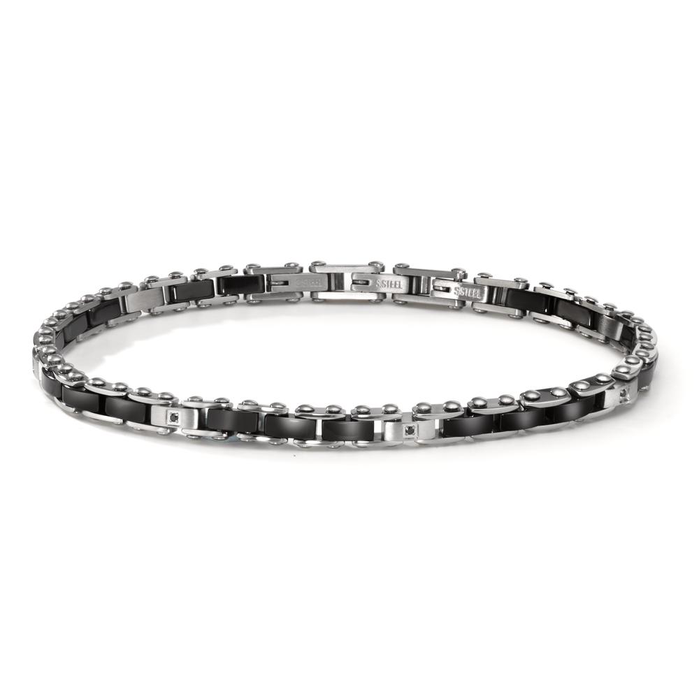 Bracelet Acier inoxydable, Céramique 19-21 cm-612346