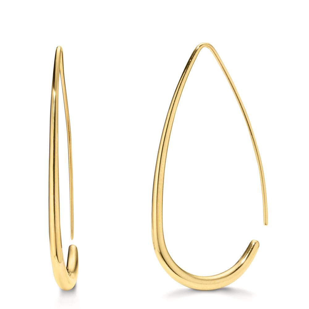 Pendant d'oreilles Acier inoxydable jaune PVD Ø20 mm-612481
