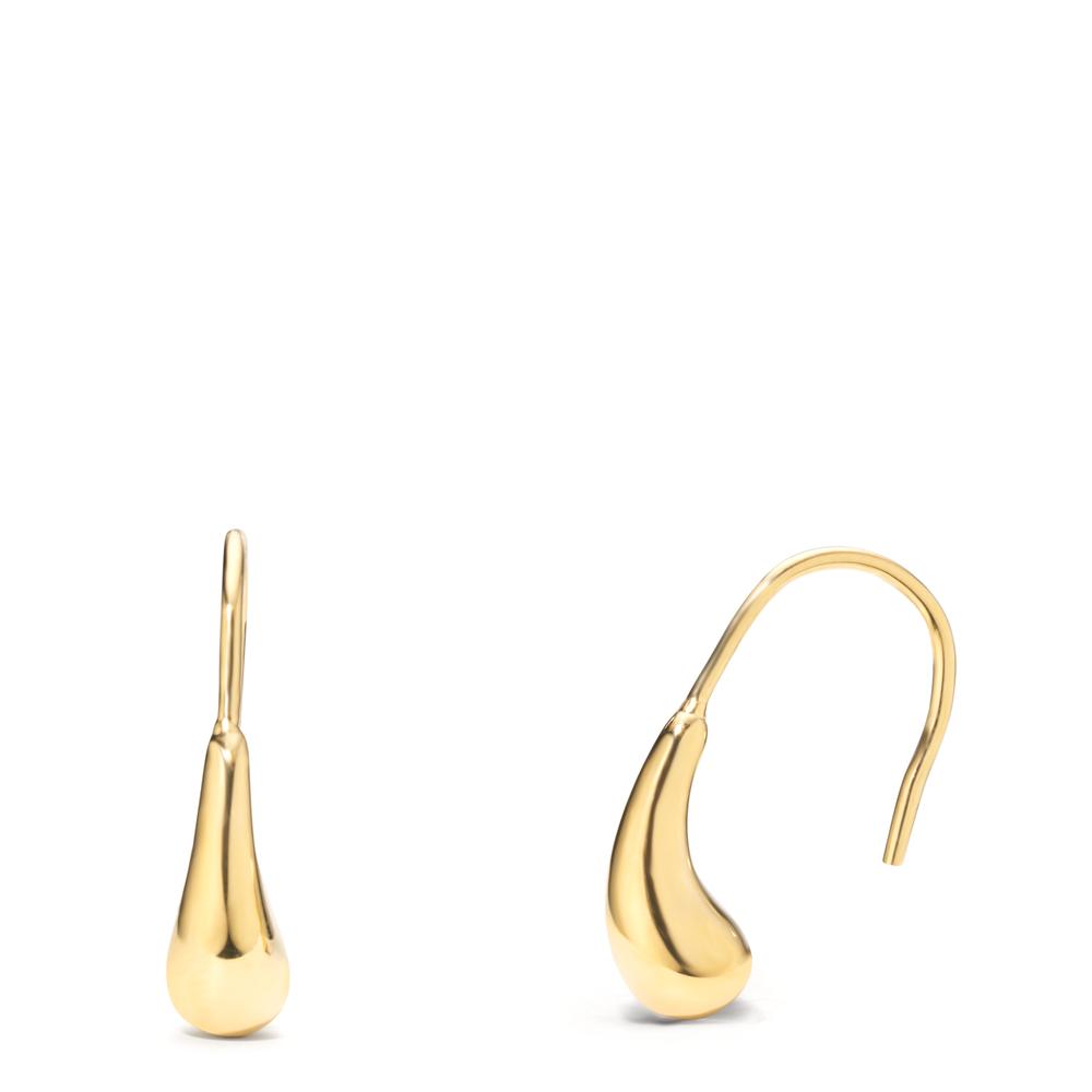 Pendant d'oreilles Acier inoxydable jaune PVD-612483